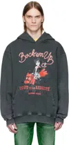 Cout De La Liberte Gray Killian 'buck'em' French Terry Hoodie In Ozone Black