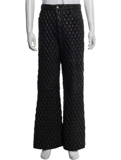 Pre-owned Cout De La Liberte Lamb Leather Pants In Multi