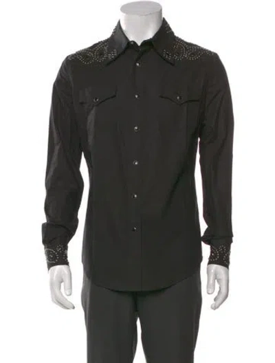 Pre-owned Cout De La Liberte Long Sleeve Western Shirt W/ Tags In Black