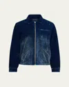 Cout De La Liberte Blue Luke Indigo Cord Jacket In Blue