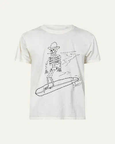 Cout De La Liberte Men's Freddie Friend Of The Devil Graphic T-shirt In White