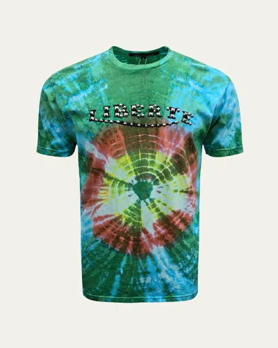 Cout De La Liberte Men's Freddie Liberte Tie-dye T-shirt In Cosmic Tie Gr-org-yl