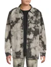 Cout De La Liberte Men's Ian Rigid Acid Wash Denim Jacket In Black