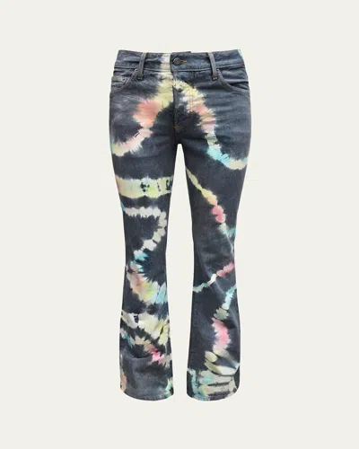 Cout De La Liberte Men's Jimmy Tie-dye Flare Jeans In Twist Tie Dye-charco