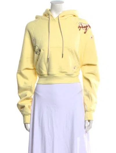 Pre-owned Cout De La Liberte Mock Neck Long Sleeve Sweatshirt W/ Tags In Yellow