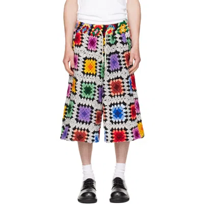 Cout De La Liberte Multicolor Angel Crochet Basketball Shorts