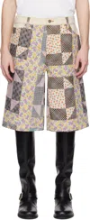 Cout De La Liberte Multicolor Zander Quilt Toppers Baggy Shorts In Assorted