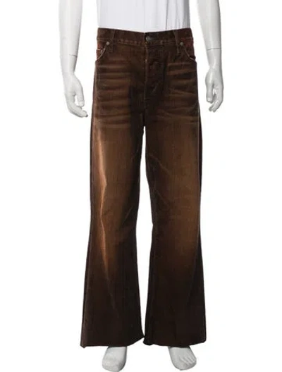 Pre-owned Cout De La Liberte Pants In Brown