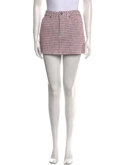 Pre-owned Cout De La Liberte Plaid Print Mini Skirt W/ Tags