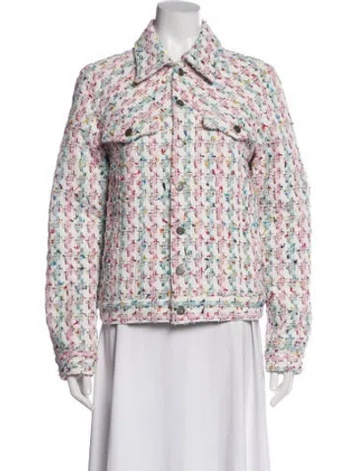 Pre-owned Cout De La Liberte Printed Evening Jacket W/ Tags In Multi