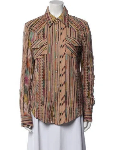 Pre-owned Cout De La Liberte Printed Jacket In Neutral