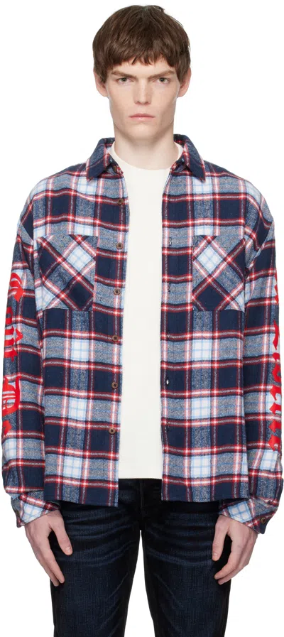 Cout De La Liberte Red & Blue Brad Long Sleeve Shirt