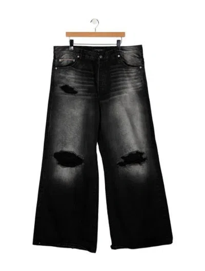 Pre-owned Cout De La Liberte Relaxed Fit Jeans In Black