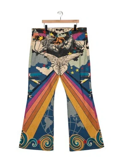 Pre-owned Cout De La Liberte Straight-leg Jeans In Blue