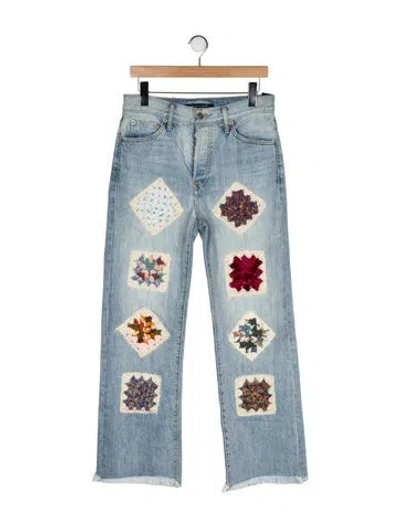 Pre-owned Cout De La Liberte Straight-leg Jeans W/ Tags In Blue