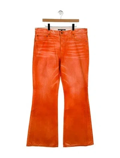 Pre-owned Cout De La Liberte Straight-leg Jeans W/ Tags In Orange