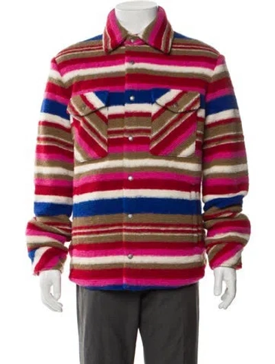 Pre-owned Cout De La Liberte Striped Jacket In Red