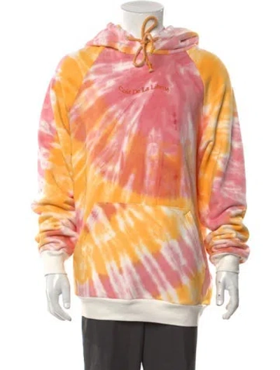 Pre-owned Cout De La Liberte Tie-dye Print Crew Neck Hoodie W/ Tags In Multi