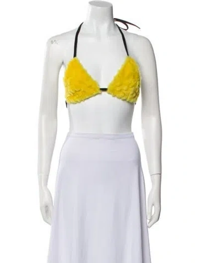 Pre-owned Cout De La Liberte Top In Yellow