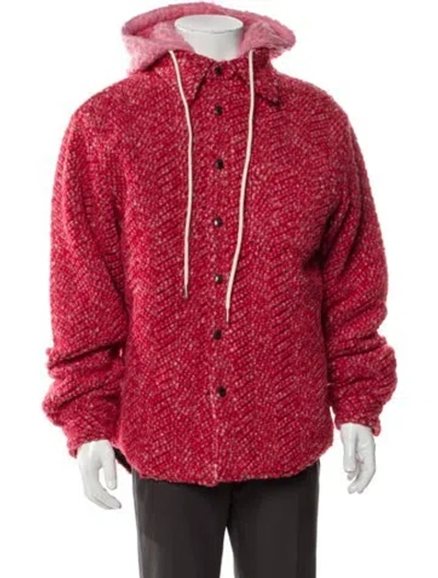 Pre-owned Cout De La Liberte Virgin Wool Jacket In Red