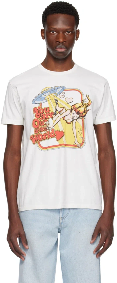 Cout De La Liberte White Freddie T-shirt In Whisper