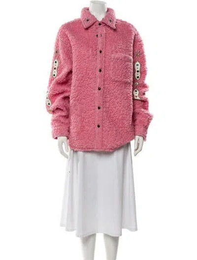 Pre-owned Cout De La Liberte Wool Jacket W/ Tags In Pink