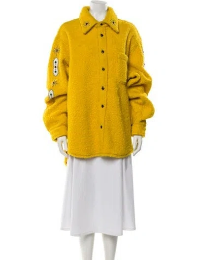 Pre-owned Cout De La Liberte Wool Jacket W/ Tags In Yellow