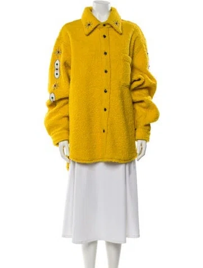 Pre-owned Cout De La Liberte Wool Utility Jacket W/ Tags In Yellow