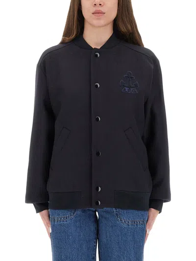 Coutr.com A. P.c. Micka Varsity Jacket In Blue