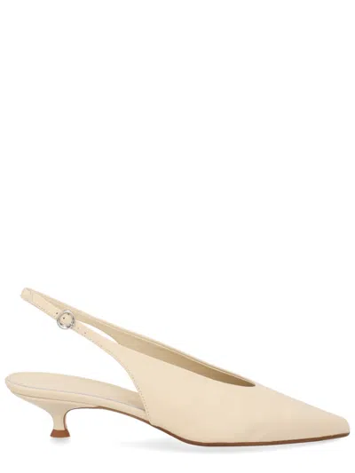 Coutr.com Aeyde Moa Leather Flats In White