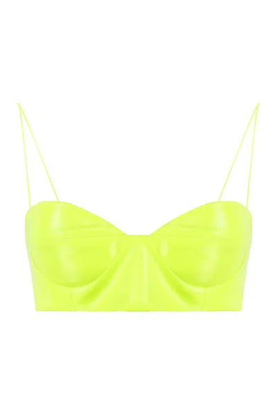 Coutr.com Alex Perry Top In Eco-leather In Yellow