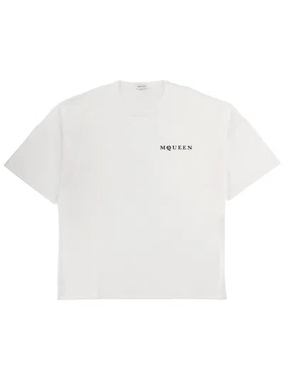 Coutr.com Alexander Mcqueen Men's Oversized Mcqueen T-shirt In White