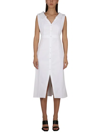 Coutr.com Alexander Mcqueen Sleeveless Straight Dress In White