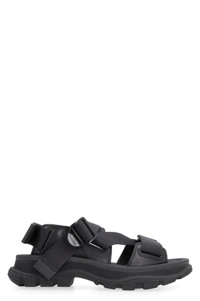 Coutr.com Alexander Mcqueen Tread Sporty Sandals In Black