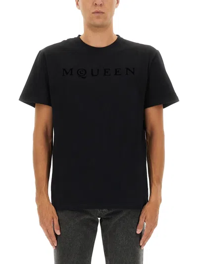 Coutr.com Alexander Mcqueen T-shirt With Logo In Black