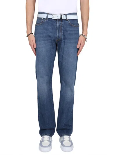 Coutr.com Alexander Mcqueen Turn-up Cuff Straight-leg Jeans In Blue