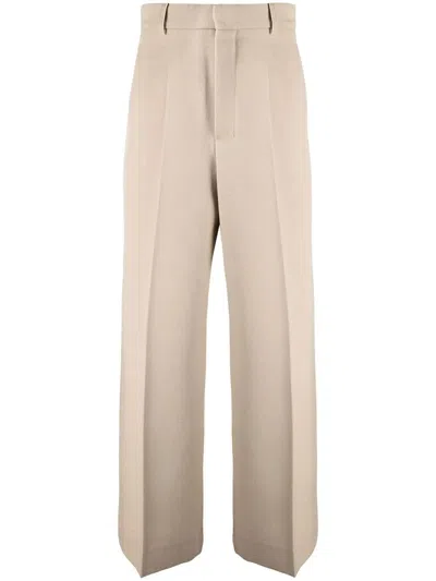 Coutr.com Ami Paris Wide Leg Virgin Wool Pants In Sand