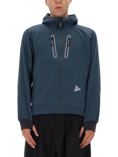 Coutr.com And Wander Hooded Zip-up Jacket In Blue