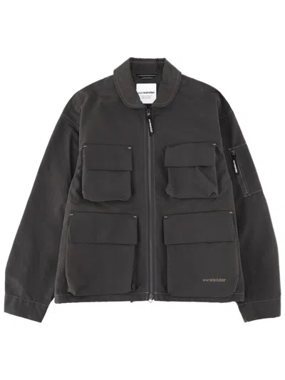 Coutr.com And Wander Pocket Zip Jacket In Gray