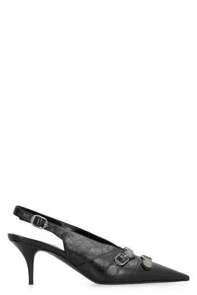 Coutr.com Balenciaga Cagole 70mm Slingback Pumps In Black