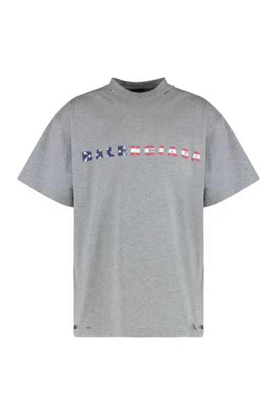 Coutr.com Balenciaga Cotton International T-shirt In Gray