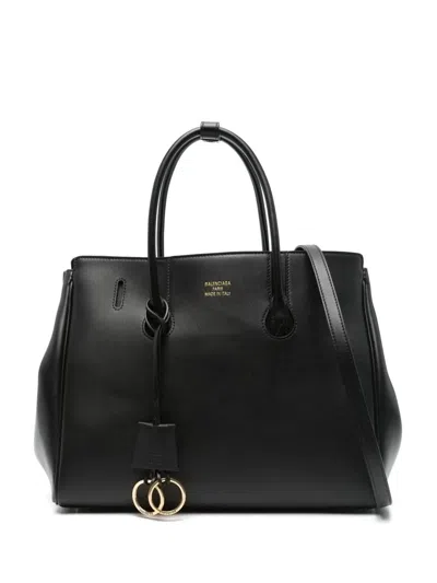 Coutr.com Balenciaga Hamptons Small Leather Tote Bag In Black