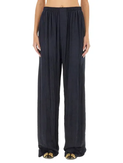 Coutr.com Balenciaga Silk Pajama Pants In Blue