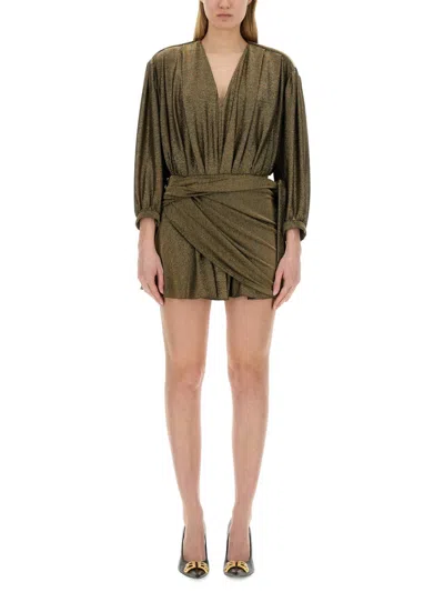 Coutr.com Balenciaga V-neck Dress In Gold