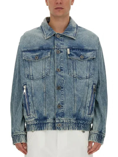 Coutr.com Balmain Cotton Denim Jacket In Blue