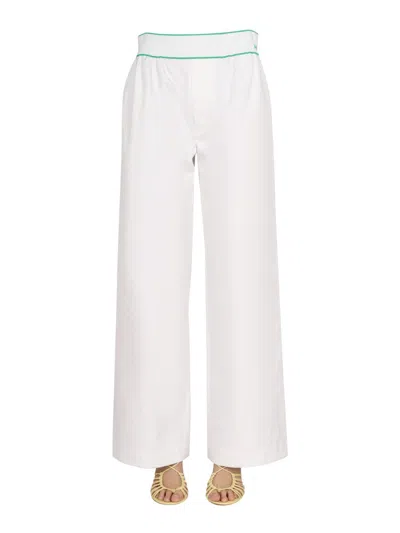 Coutr.com Bottega Veneta Cotton Twill Trousers In White