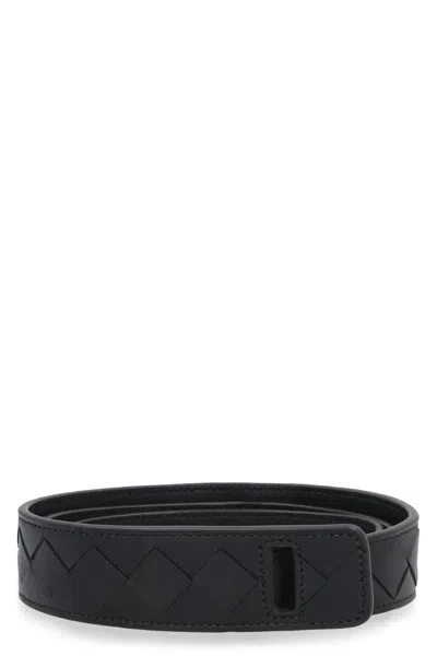 Coutr.com Bottega Veneta Leather Belt In Black