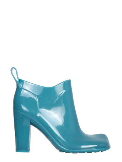 Coutr.com Bottega Veneta Shine Square Toe Ankle Boots In Blue
