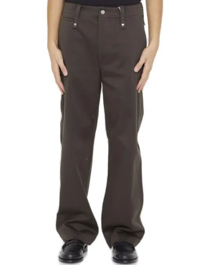Coutr.com Burberry Men Cotton Wide-leg Pant In Brown
