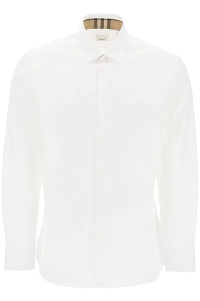 Coutr.com Burberry Regular Fit Cotton Poplin Shirt In White